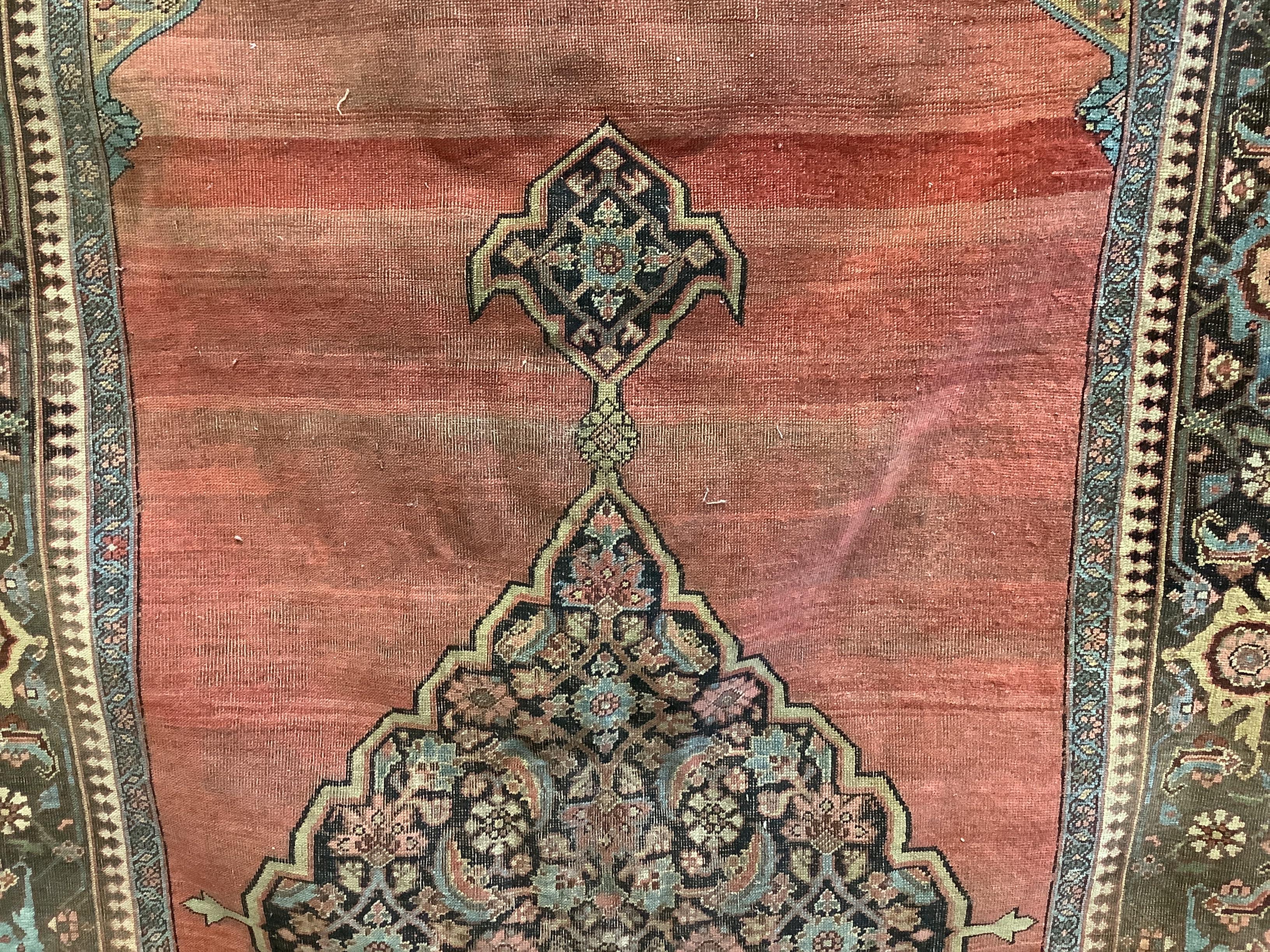 An antique Bidjar carpet 365 x 185cm